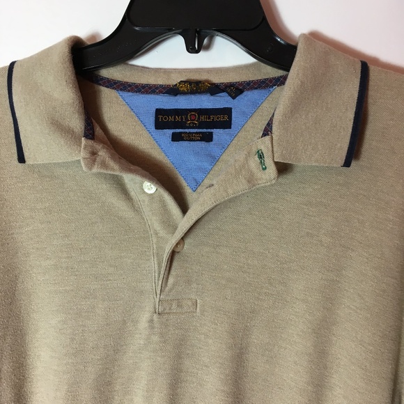 Tommy Hilfiger Other - Tommy Hilfiger mens tan w/ black trim shirt, XL
